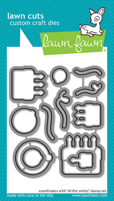 Lawn Fawn, All the Smiles Stamp & Die Set