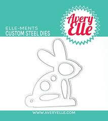 Avery Elle, Bunny Tag Stamp & Die Set