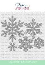 Pretty Pink Posh, Stitched Snowflakes Die Cut