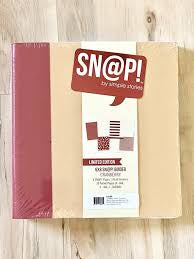 Sn@p! by Simple Stories - 6x8 Sn@p! Binder - Cranberry