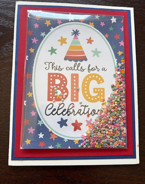Marilyn Whatman Card Kit, Shaker Cards Happy Birthday