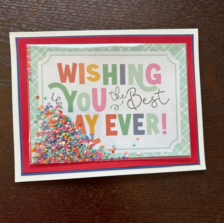 Marilyn Whatman Card Kit, Shaker Cards Happy Birthday