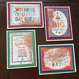 Marilyn Whatman Card Kit, Shaker Cards Happy Birthday