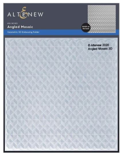 Altenew, Angled Mosaic, Geometric 3D Embossing Folder