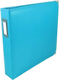American Crafts, We R Memory Keepers, 12x12 Ring Binder, Aqua