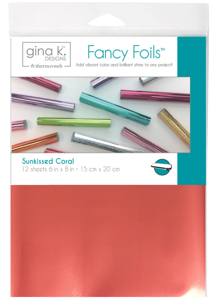 Themoweb, Gina K Fancy Foils, Sunkissed Coral