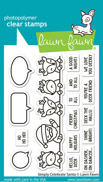 Lawn Fawn, Simply Celebration: Santa Stamp & Die Set