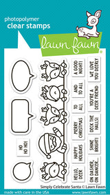Lawn Fawn, Simply Celebration: Santa Stamp & Die Set