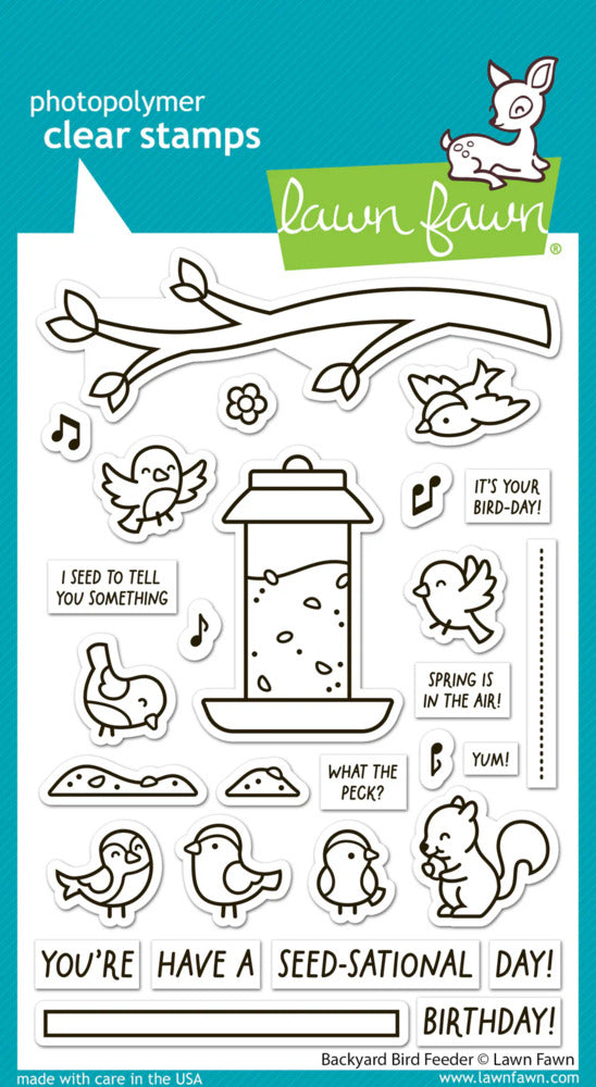 Lawn Fawn, Backyard Bird Feeder  Set