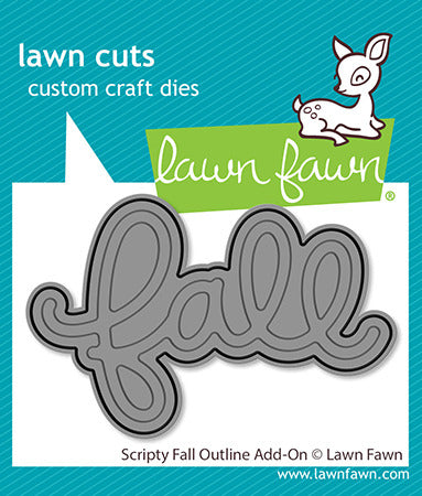 Lawn Fawn, Die, Scripty Fall Outline Add-On