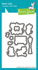 Lawn Fawn, Caroling Mice Stamp & Die