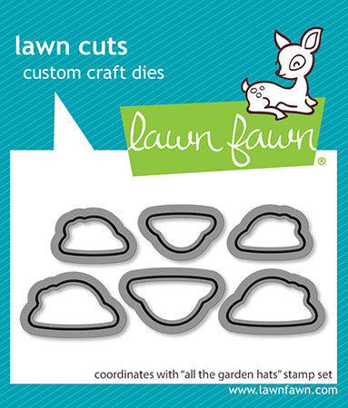 Lawn Fawn, All The Garden Hats Stamp & Die Cut Set