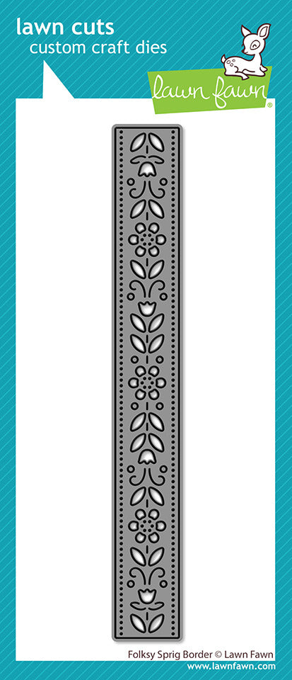 Lawn Fawn, Die, Folksy Sprig Border