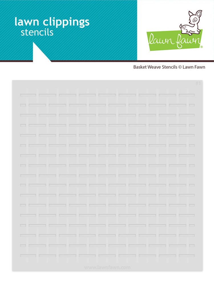 Lawn Fawn, Basket Weave Stencil