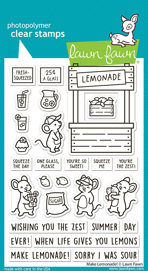 Lawn Fawn,  Make Lemonade! Stamp & Die Set
