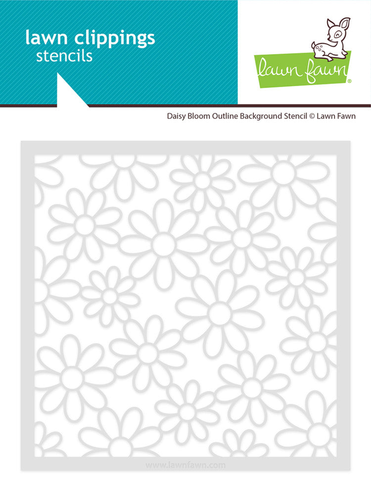 Lawn Fawn, Daisy Bloom Outline Stencil