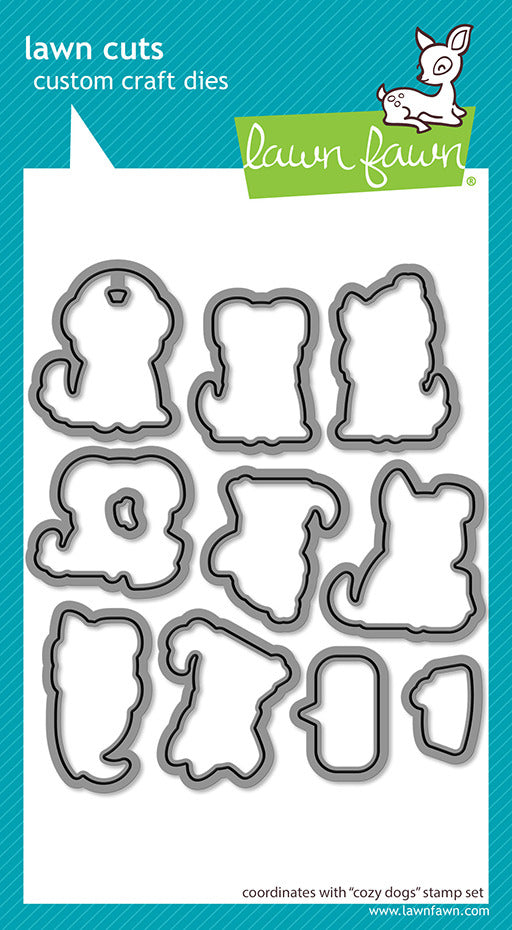 Lawn Fawn, Stamp & Die Set Cozy Dogs