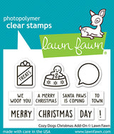 Lawn Fawn, Cozy Dogs Stamp& Die Set Add On Set