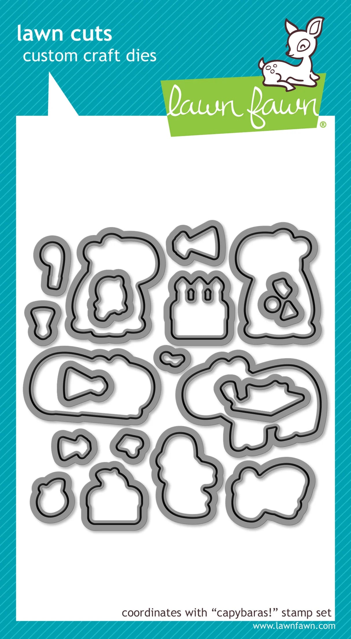 Lawn Fawn Capybaras! Stamp and Die Cut
