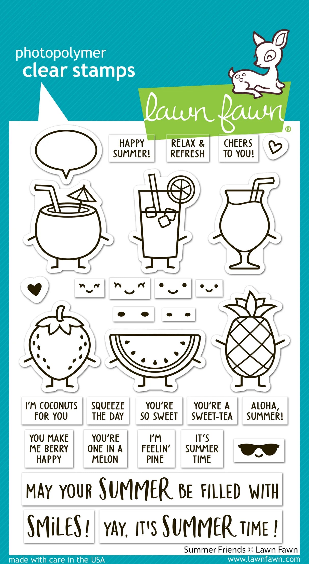 Lawn Fawn Summer Friends Stamp