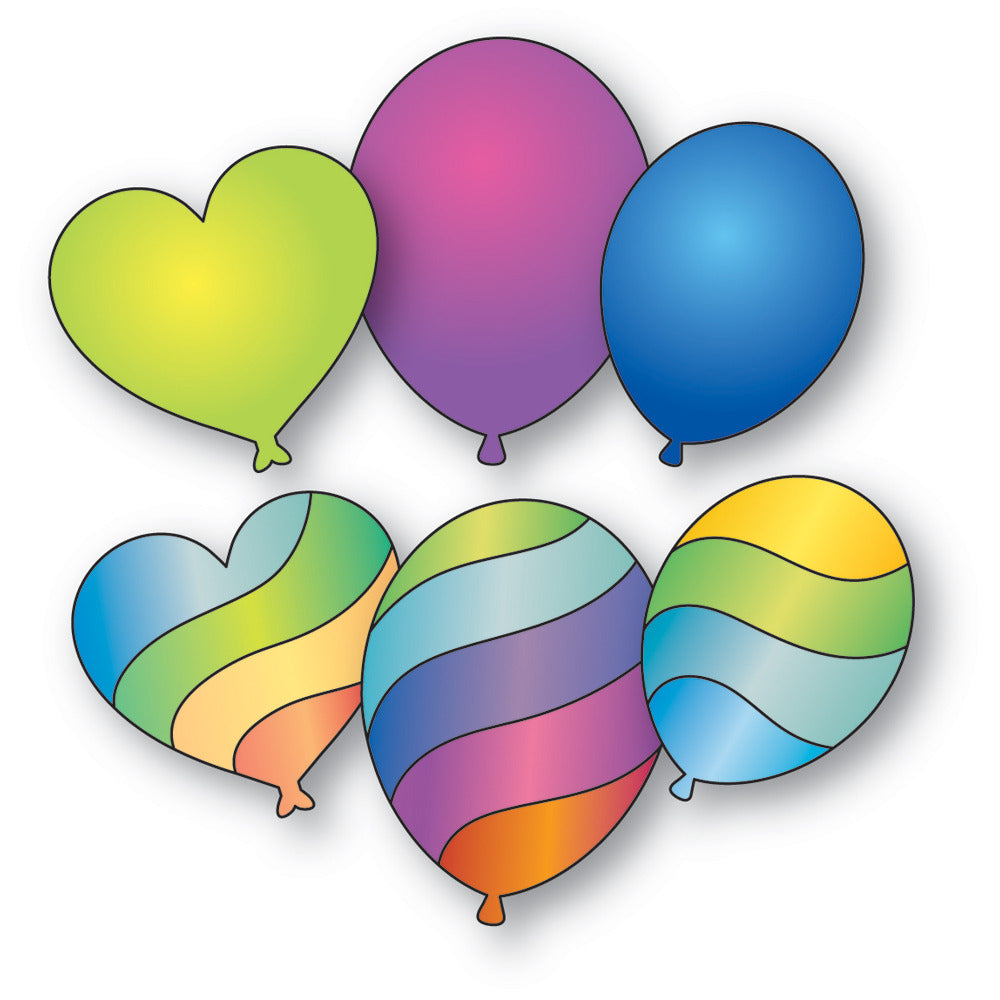 Memory Box, Die, Wavy Balloons