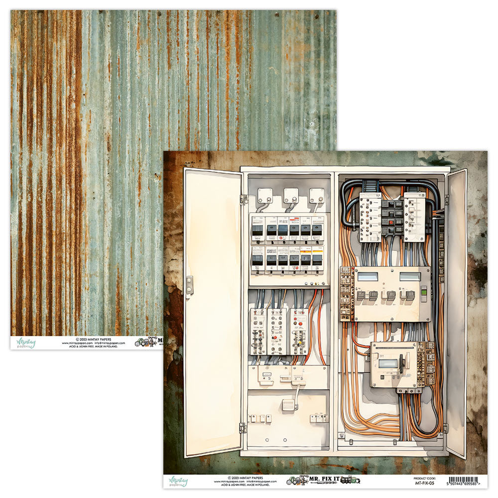 Mintay, 12x12 Paper, Mr. Fix It 05