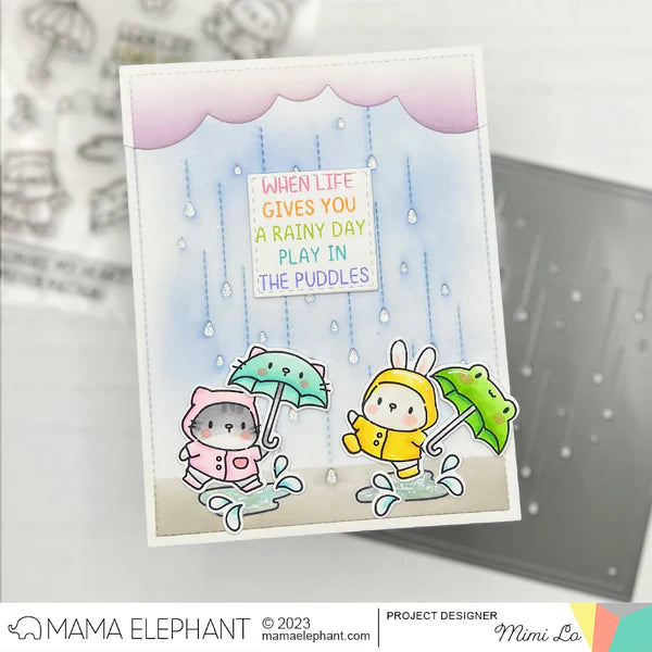 Mama Elephant, Rainy Days Stamp