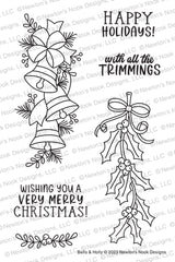 Newton's Nook, Bells & Holly Stamp