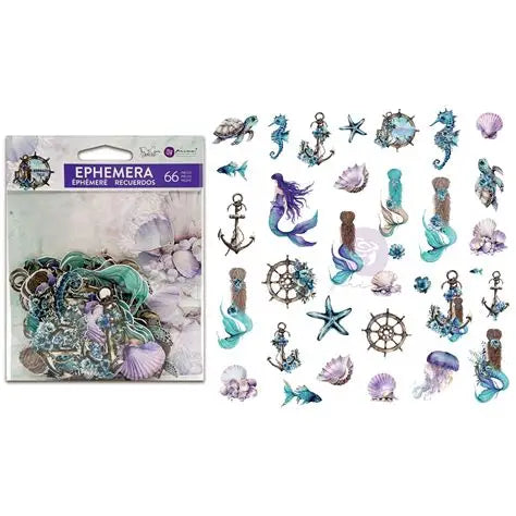 Prima Marketing, A Mermaid's Tale, 12x12 Paper Pad & Bits