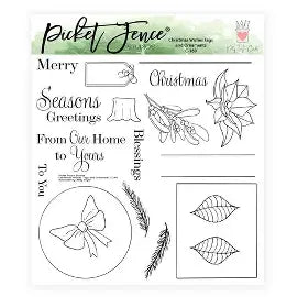 Picket Fence, Christmas Wishes, Tags & Ornaments Stamp& Die set
