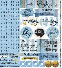 Reminisce, Oh Baby Boy Sticker Sheet