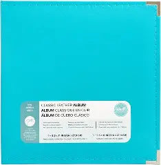 American Crafts, We R Makers, 12x12 Ring Binder, Aqua