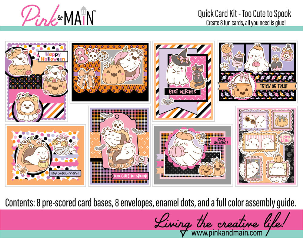 Pink & Main, Quick Card Kit, Too Cute To Spook