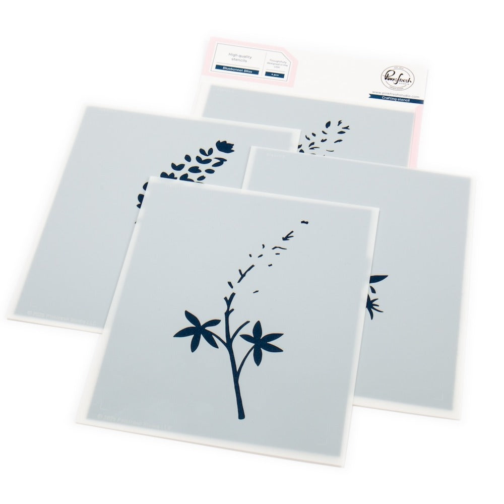Pink Fresh Studio, Stencil, Bluebonnet Bliss
