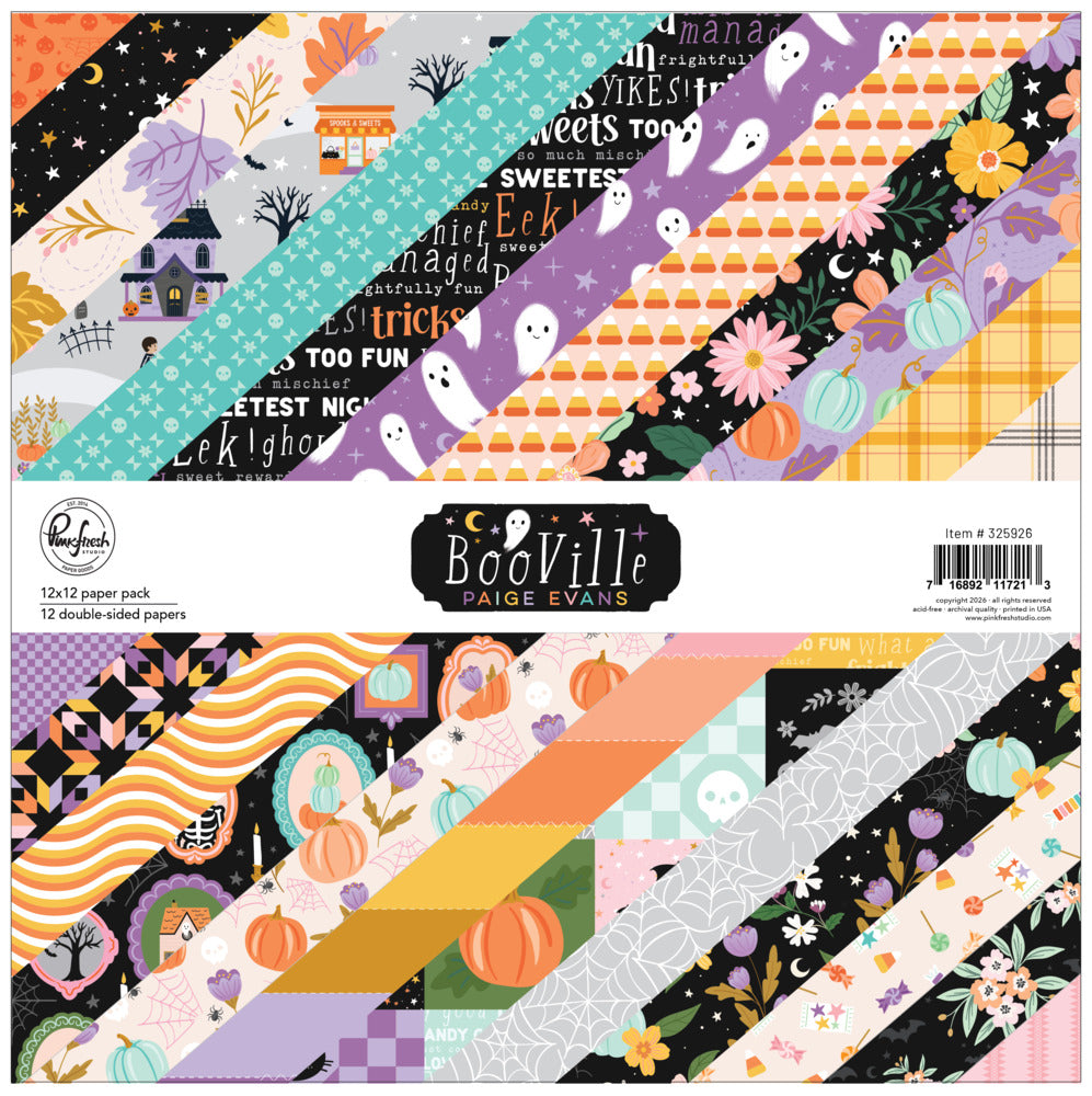 Pink Fresh Studio, 12X12 Paper Pack, BooVille Pre-order