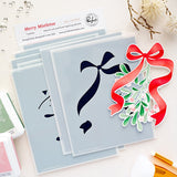 Pinkfresh Studio,  Merry Mistletoe Stencil & Die Set
