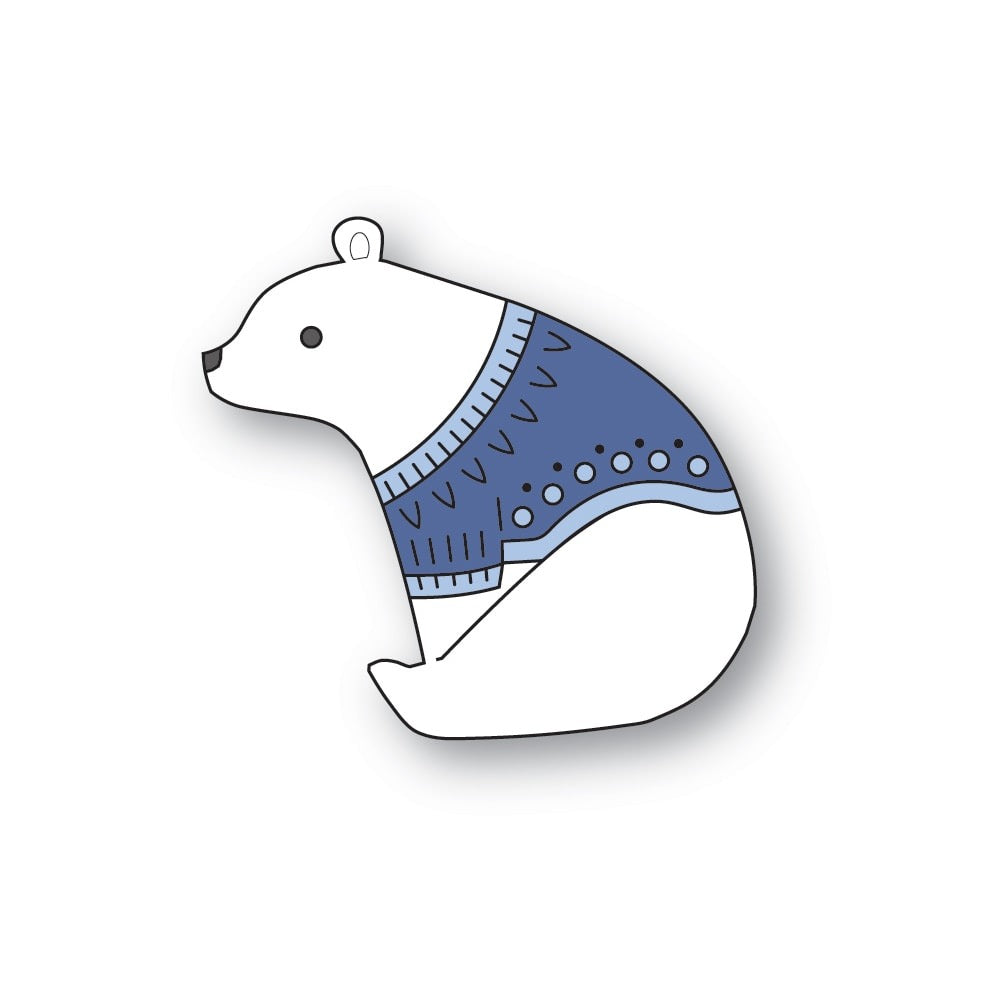 Poppy Stamps, Die, Nordic Sitting Bear