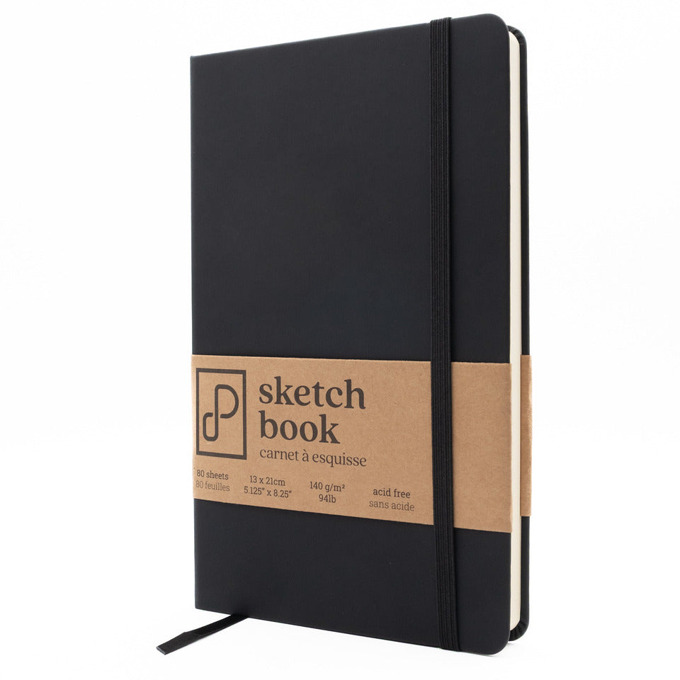 Prism Studio, Sketch Book, approx 4.75" x 8", Tuxedo Black