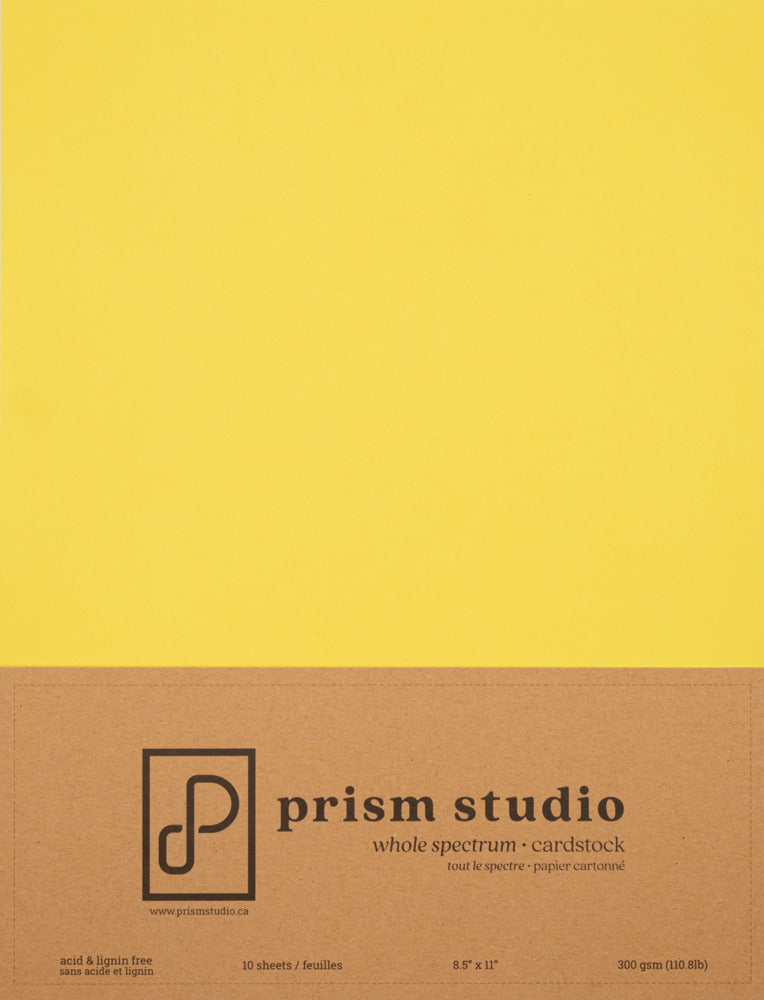 Prism Studio,8.5x11 Heavyweight Cardstock; Buttercup