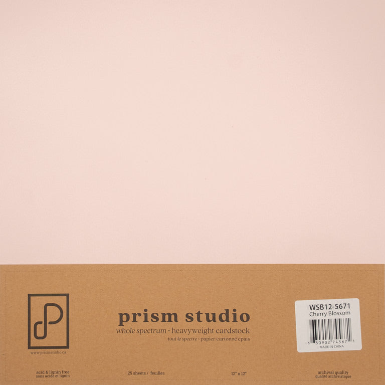 Prism Studio Whole Spectrum 12 x 12 Heavyweight Cardstock; Cherry Blossom