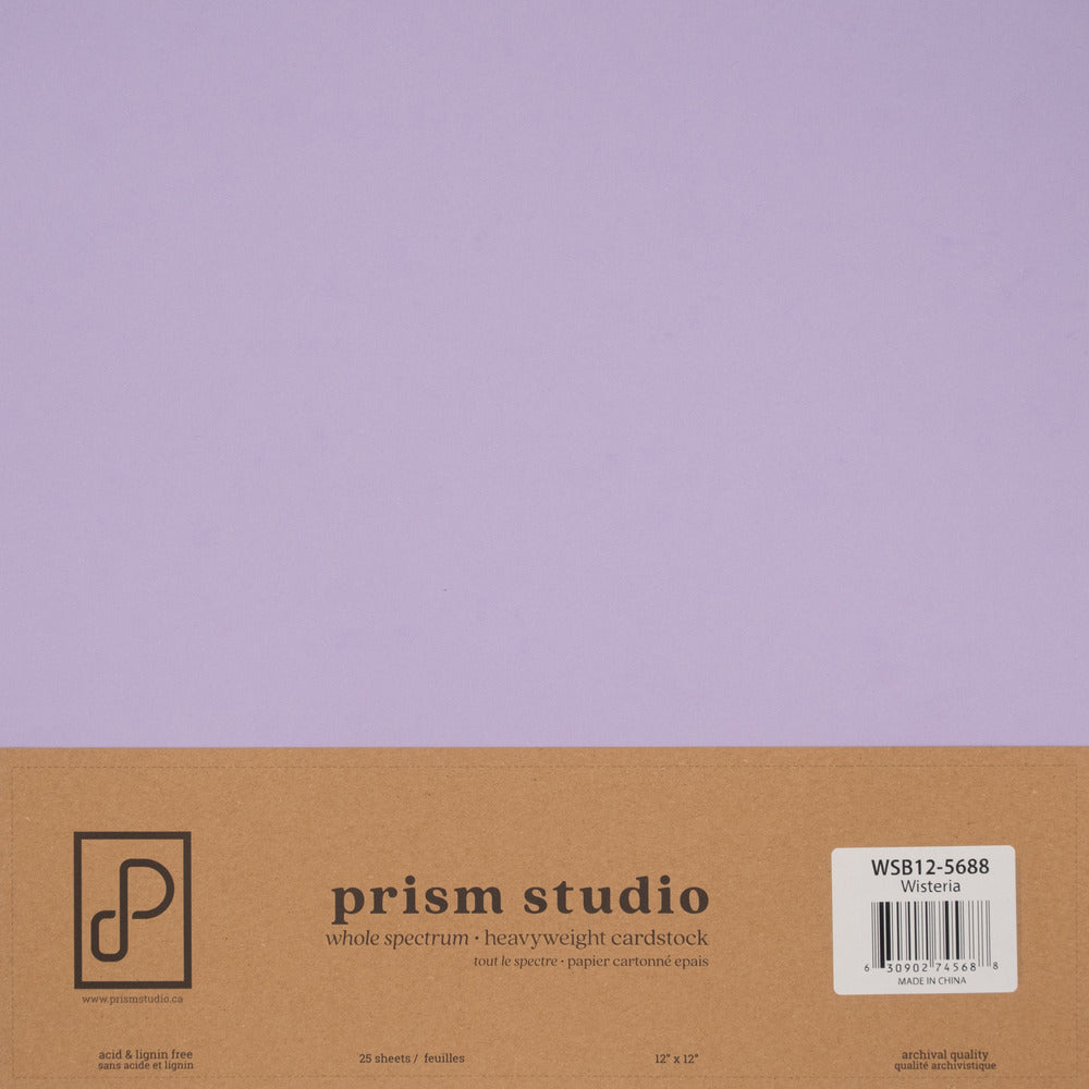Prism Studio Whole Spectrum 12 x 12 Heavyweight Cardstock; Wisteria