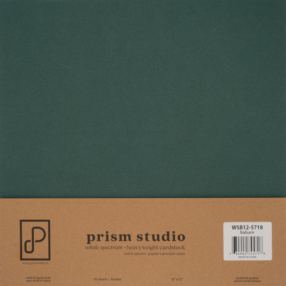 Prism Studio Whole Spectrum 12 x 12 Cardstock; Balsam