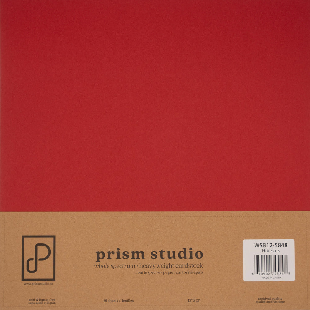 Prism Studio Whole Spectrum 12 x 12 Cardstock; Hibiscus