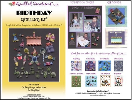 Quilled Creations; Quilling Kit; Birthday