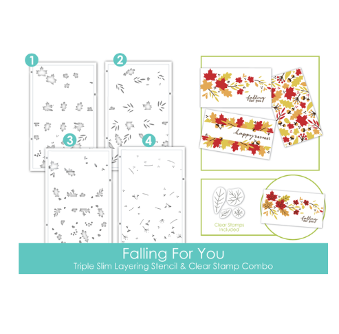 Taylroed Expressions, Falling for you Stencil Set