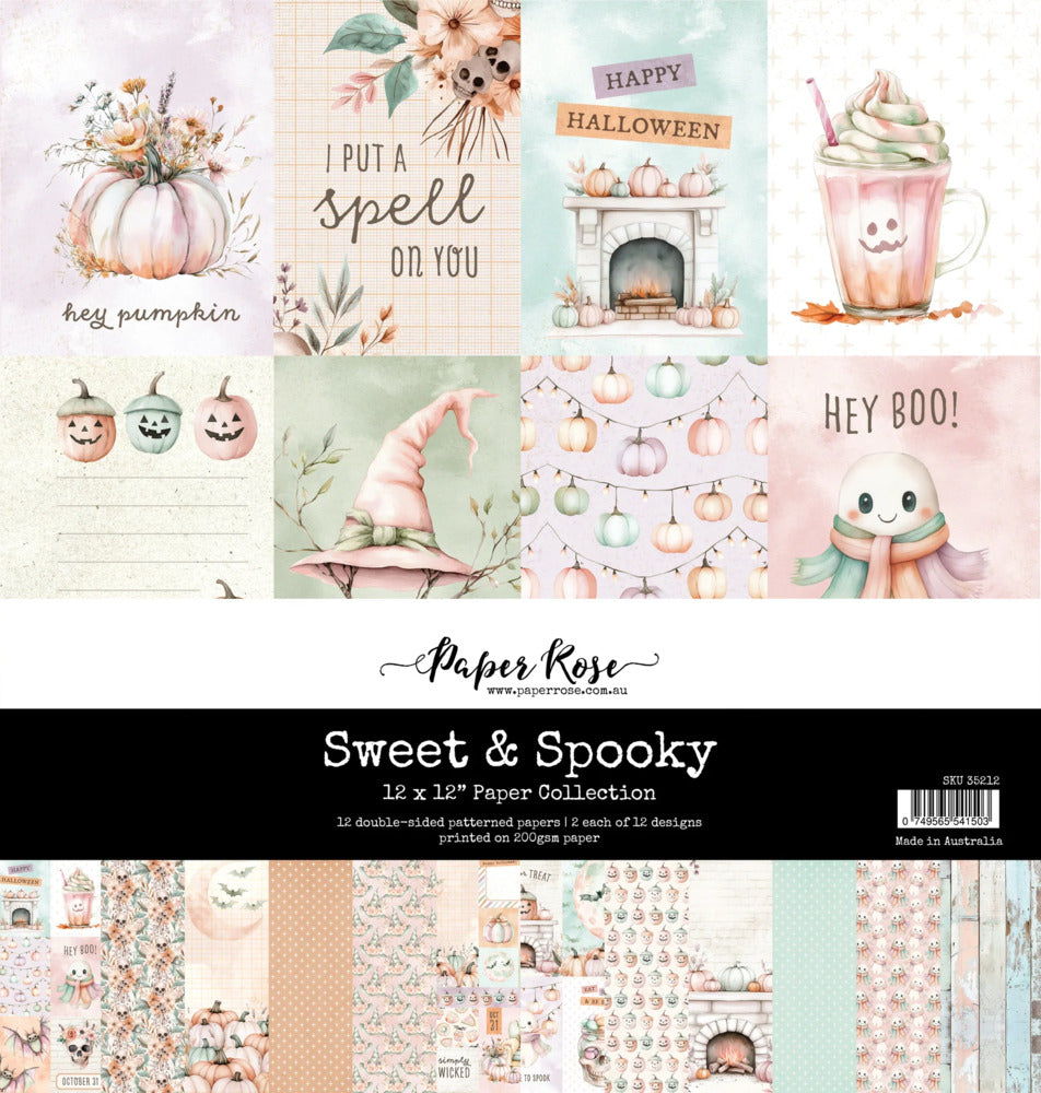 Paper Rose, 12X12 Paper Collection, Sweet & Spooky