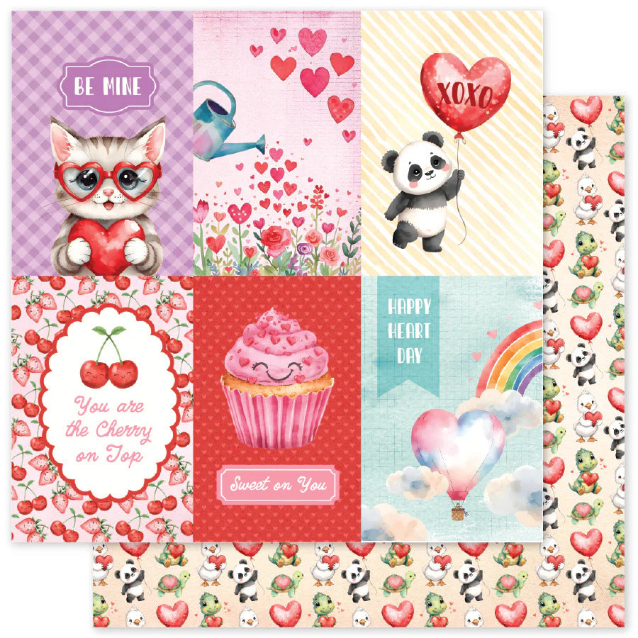 Paper Rose, 12X12 Patterned Paper, Perfect Pairs C