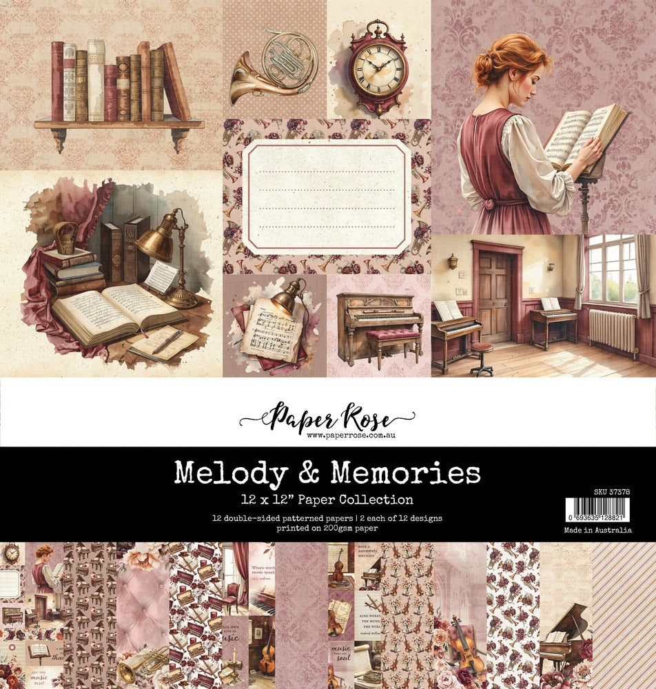Paper Rose 12X12 Paper Collection, Melody & Memories Pre-order