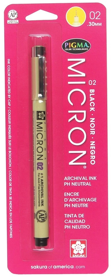 Sakura, Pigma Micron 02 Pen, .3 mm Black