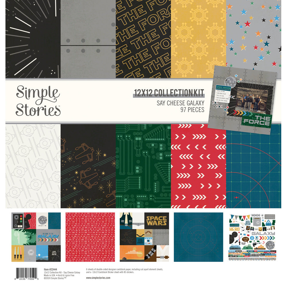 Simple Stories, Say Cheese Galaxy 12x12 Paper Pack